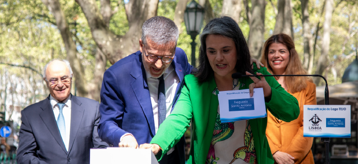 Lago Tejo reabriu ao público na Avenida da Liberdade